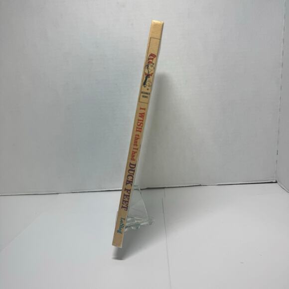 I Wish That I had DUck Feet Vintage Kids Book Theo LeSieg B Tobey HC Book Club - Picture 4 of 9